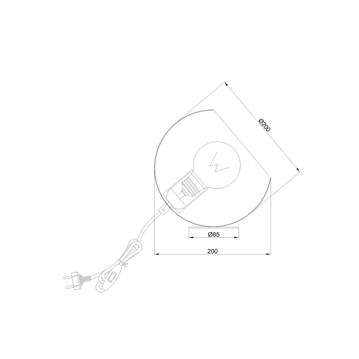 LAMPA STOŁOWA 51500/20/38 - DOREDOS - biały, Design, metal (20/20/20cm) - Lucide
