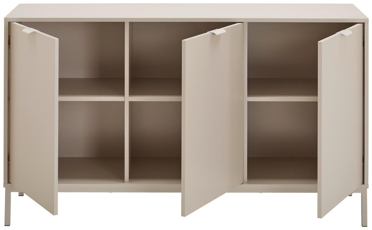 KOMODA SZEROKA HINDUKUSZ - kaszmir, Design, materiał drewnopochodny/metal (140/80/40cm) - MID.YOU
