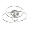 LED-TAKLAMPA ROLAND - silver/nickelfärgad, Modern, metall/plast (47/38,5/8cm) - Mömax