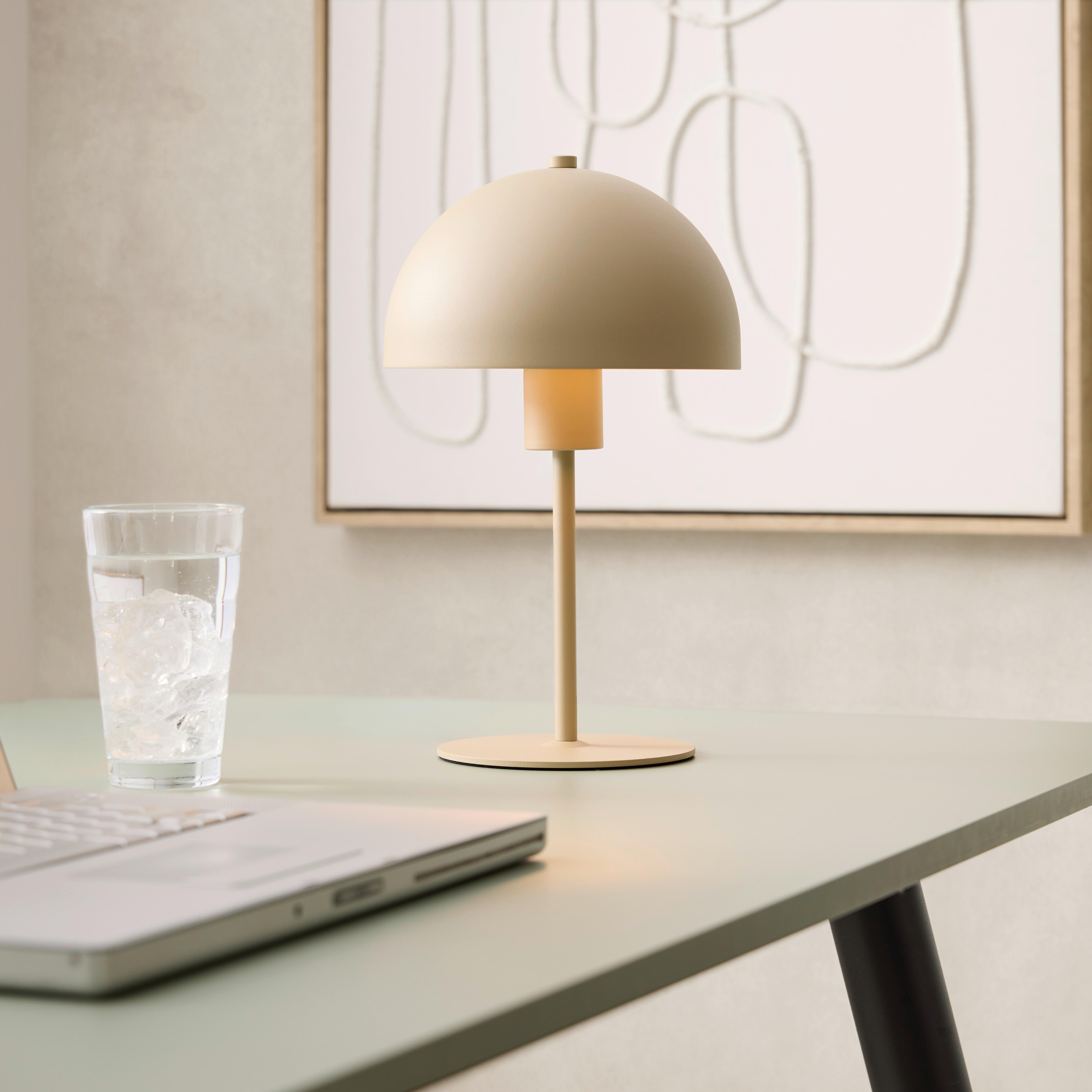 LAMPE DE TABLE JERTZ - Beige, KONVENTIONELL, métal/matière synthétique (18/18/30cm) - Mömax