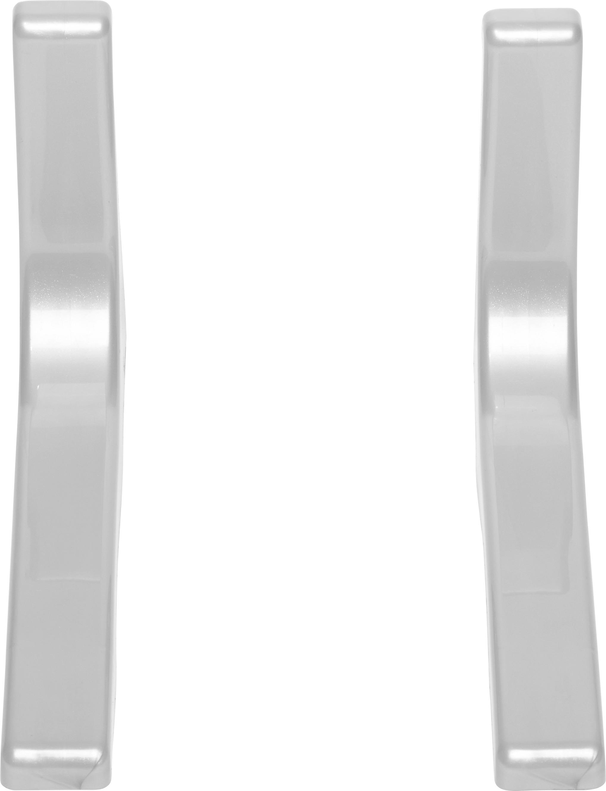 Stenski Nosilec Leonardo - srebrne barve, kovina (24cm) - Mömax