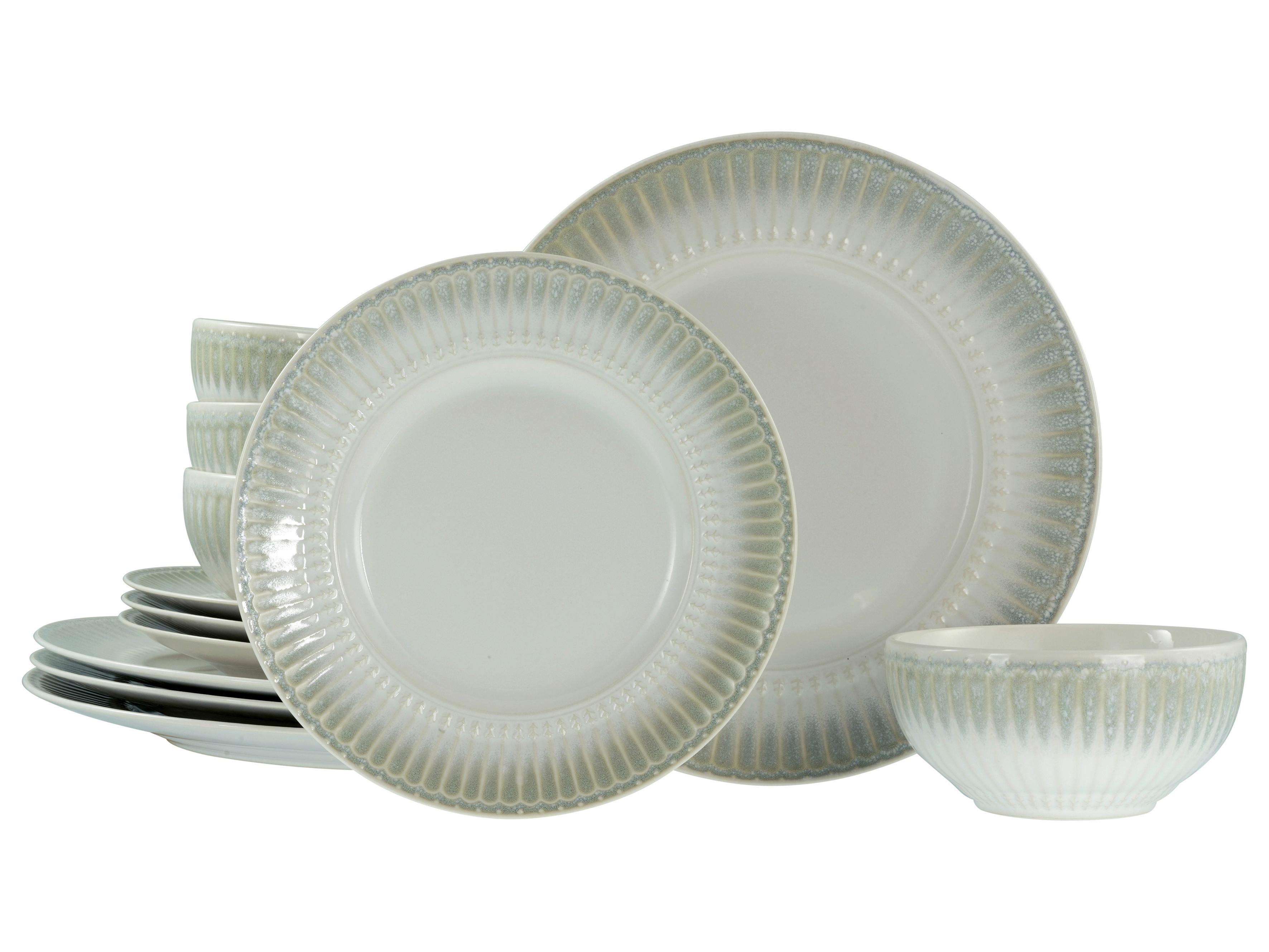 Jedilni Servis Celadon Beige, 12-Delni - krem barve/biserna, Basics, keramika - Creatable
