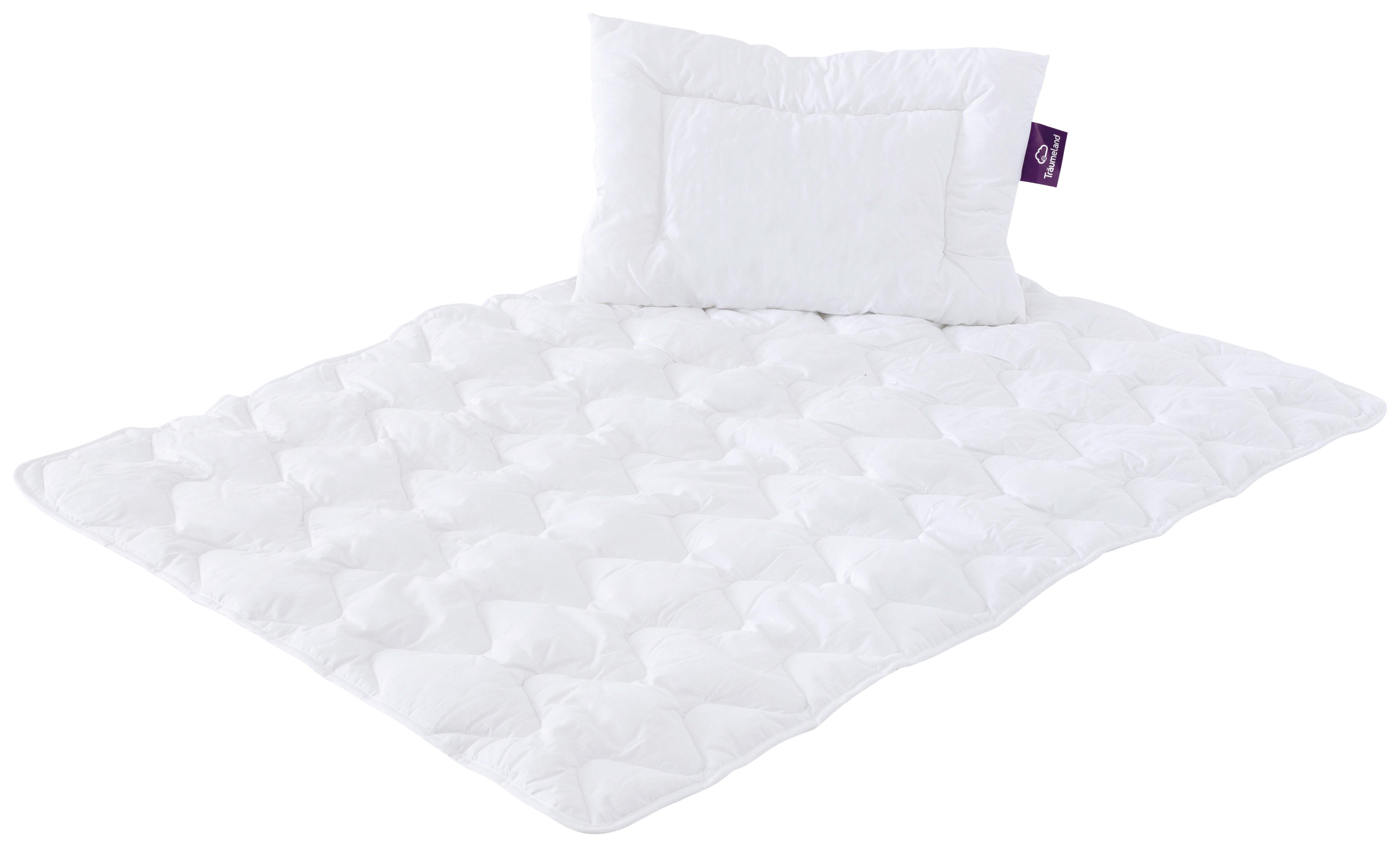 KOMPLET POŚCIELI DLA DZIECI WOLKENBETT - biały, Basics, tkanina (100/135cm) - Träumeland