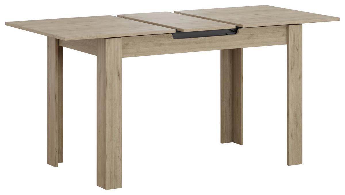 Ausziehtisch Andorra Eiche Artisan - Eiche Artisan, MODERN, Holzwerkstoff (120-150/70/75cm) - Mömax