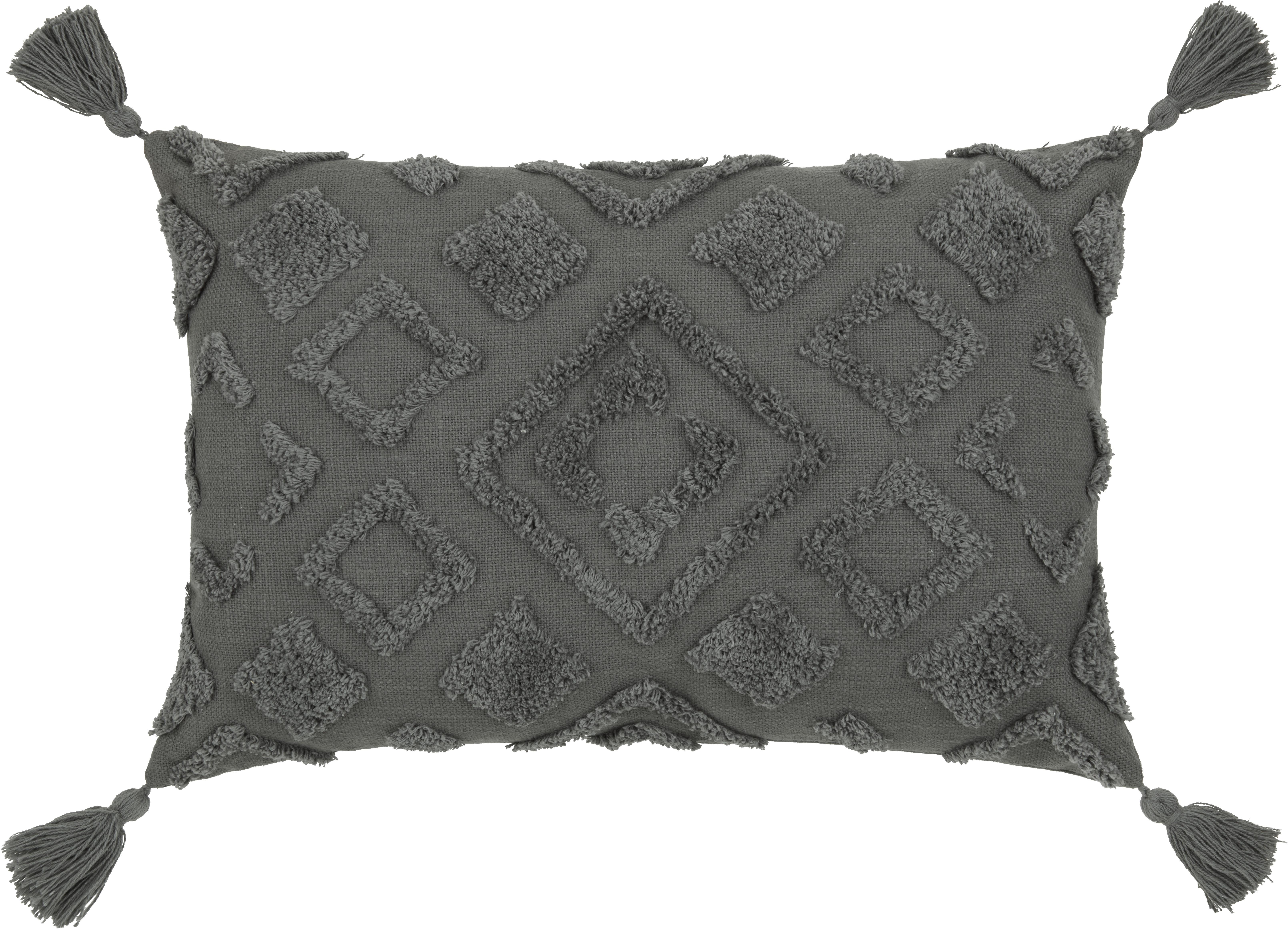 Díszpárna Ibiza 60/40 - szürke, Modern, textil (40/60cm) - Premium Living