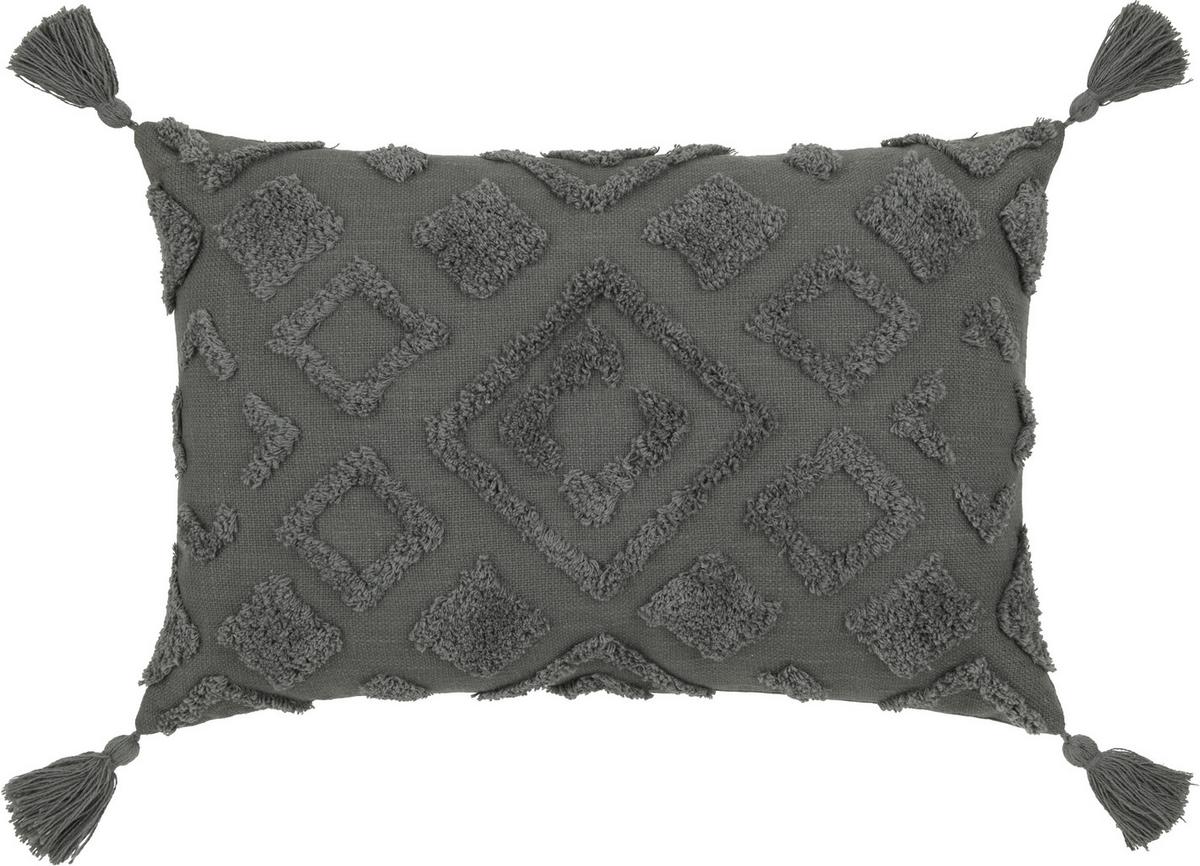 Díszpárna Ibiza 60/40 - szürke, Modern, textil (40/60cm) - Premium Living