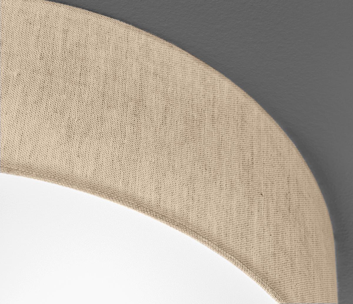 Deckenleuchte Thor Sandfarben max. 120 Watt - Sandfarben, Design, Kunststoff/Textil (40/40/12cm) - Fischer & Honsel