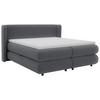 Boxspring Krevet Elodie - boje grafita/crna, Konvencionalno, tekstil/plastika (160/200cm) - Premium Living