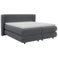 Boxspring Krevet Elodie - boje grafita/crna, Konvencionalno, tekstil/plastika (180/200cm) - Premium Living
