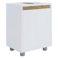 Waschbeckenunterschrank Cosila - Honigeiche/Weiss, Trend, Holzwerkstoff/Kunststoff (42/55/33cm) - MID.YOU