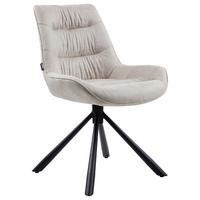 KRZESŁO HEIKO - beżowy/czarny, Design, metal/tkanina (57/84/63cm) - Hom`in