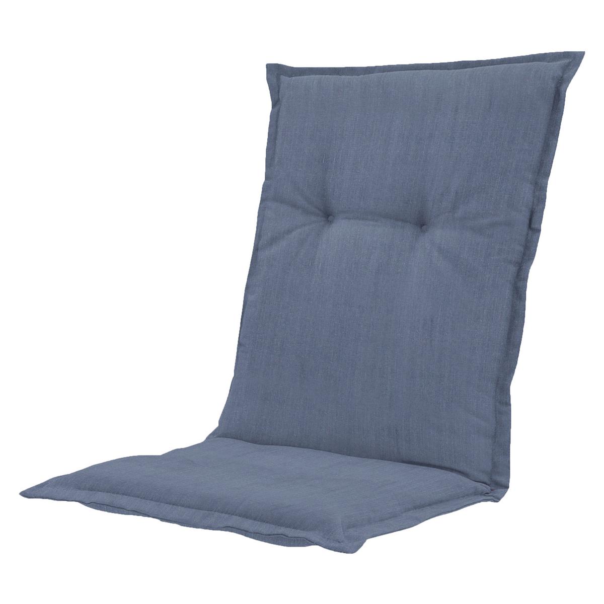 SESSELAUFLAGE BASIC KOBALT AUFLAGE NIED - Blau, MODERN, Textil (50/2/105cm) - Gardenson