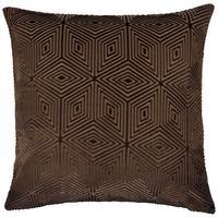 Kissenhüllen Rania Dunkelbraun ca. 50x50cm - Dunkelbraun, Textil (50/50cm)