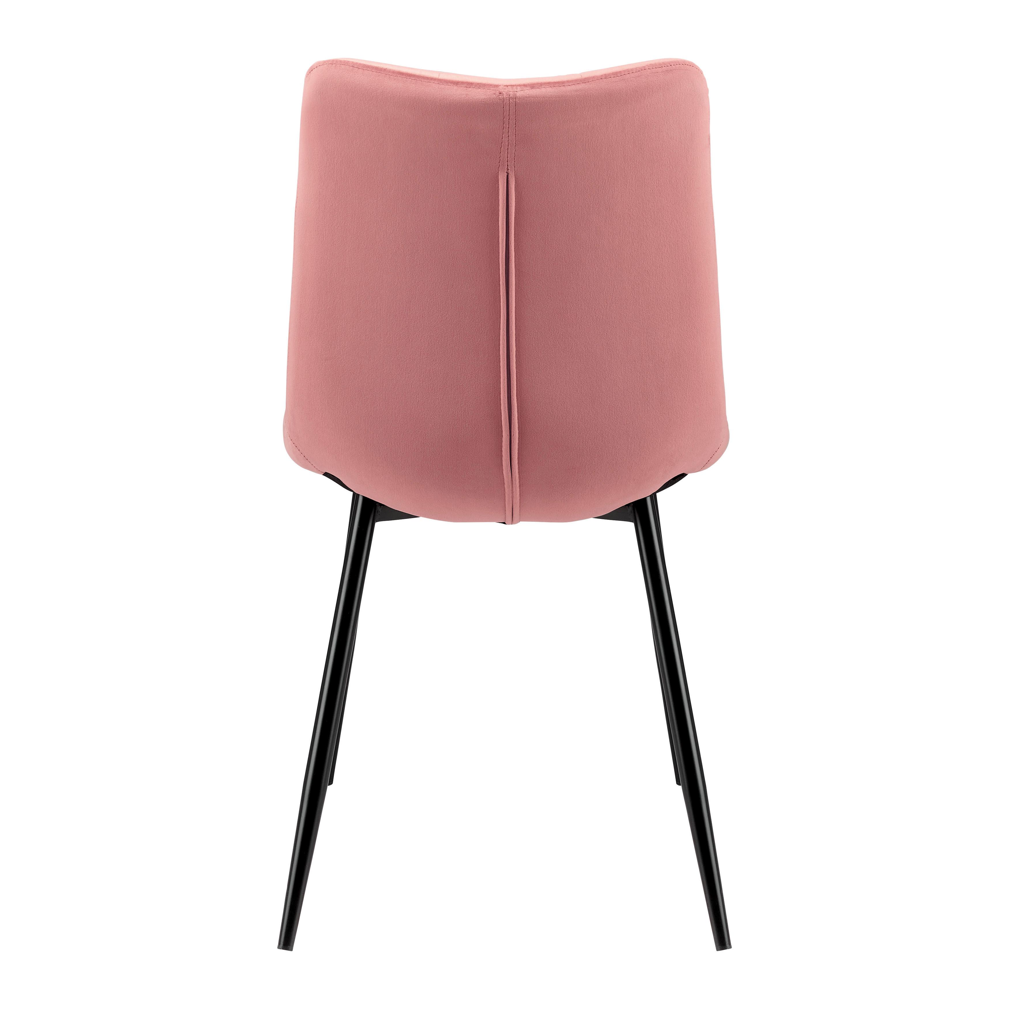 STOL SURI - svart/rosa, Modern, metall/trä (46/87/59cm) - Bessagi Home