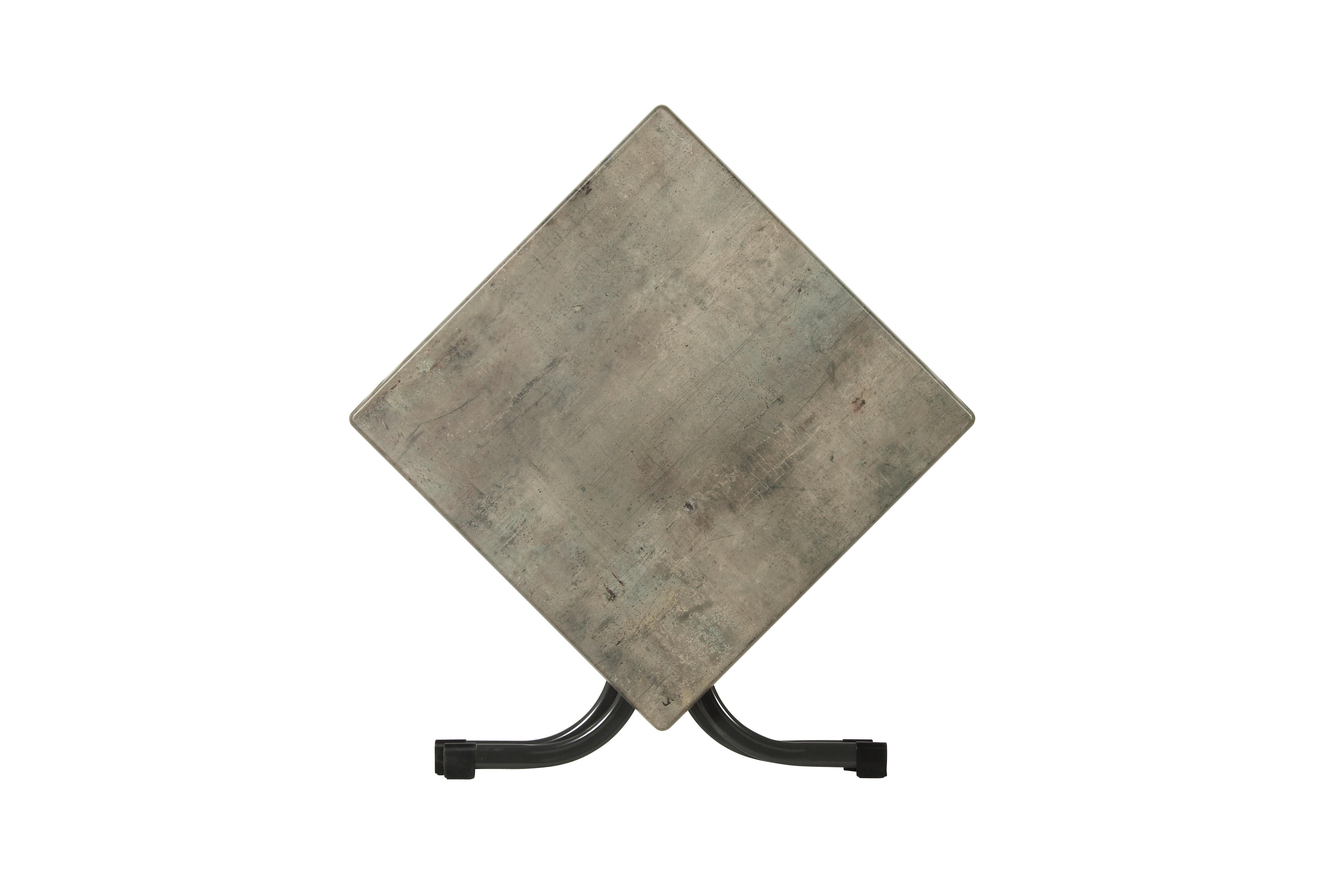 Gartentisch klappbar Acamp Metall/Holzwerkstoff L: 80 cm - Anthrazit/Grau, Basics, Holzwerkstoff/Metall (80/80/72cm)
