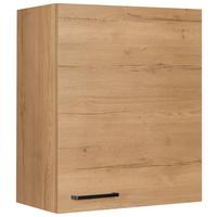 Küchenoberschrank Structura Eiche - Eichefarben/Schwarz, MODERN, Holzwerkstoff/Metall (60/72/35cm) - Nobilia