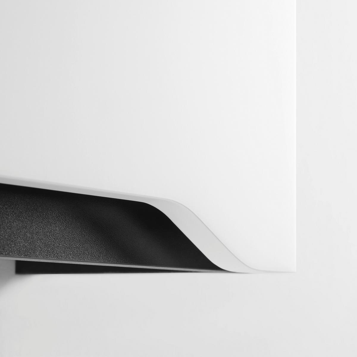 Oberschrank Wave II in Schwarz - Weiß, MODERN, Holzwerkstoff (40/70/20cm) - Mömax