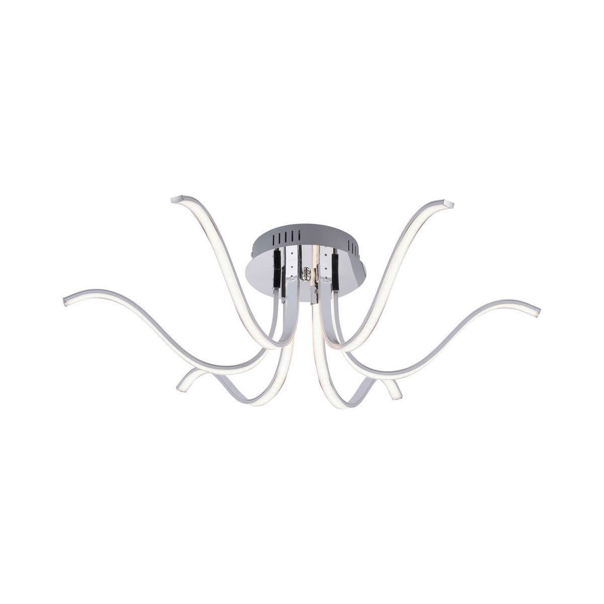 Deckenleuchte 15342-17 max. 4,50 Watt - Silberfarben, Design, Kunststoff/Metall (67/67/21cm)