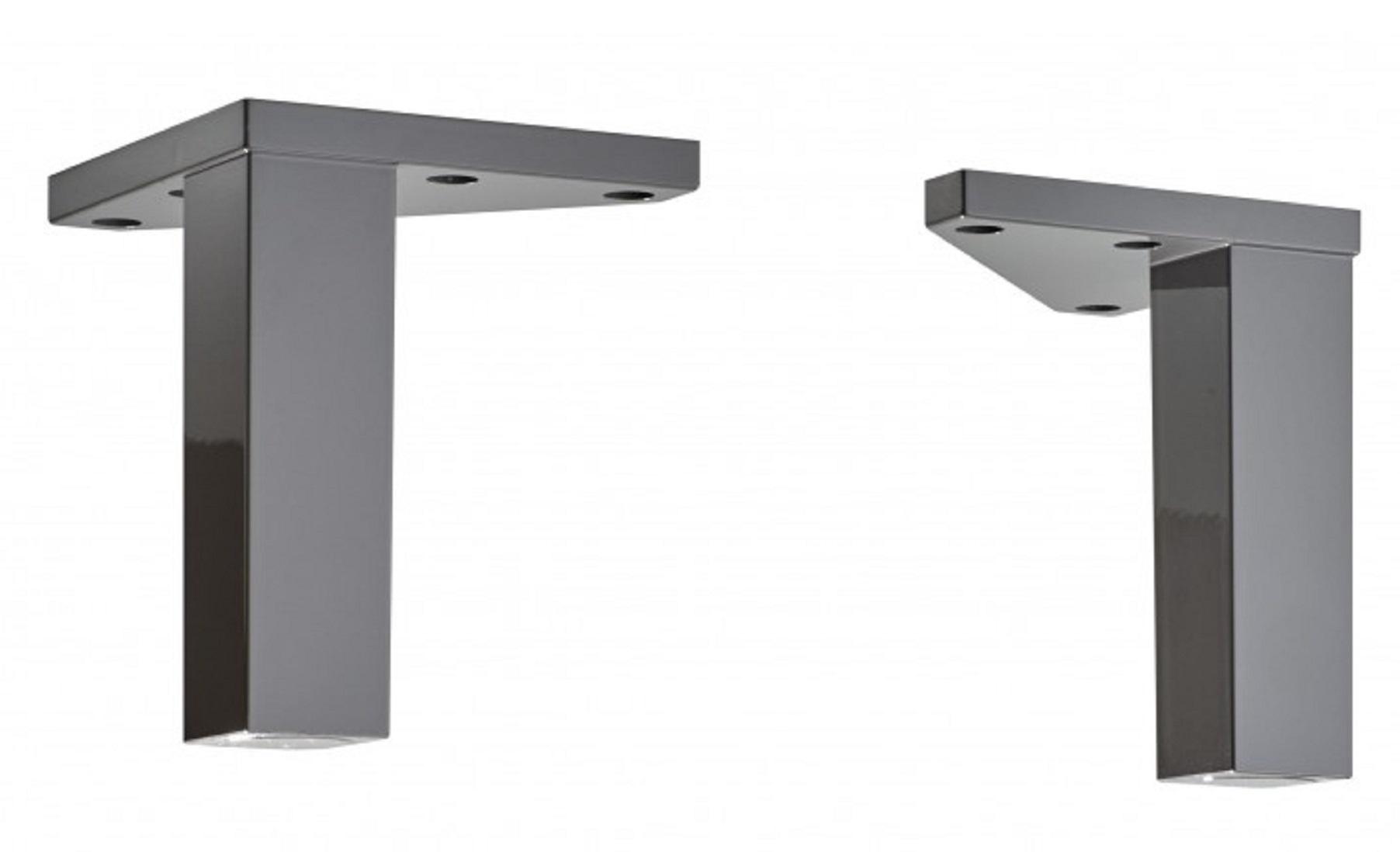 ZESTAW NÓG ZESTAW NÓG - szary, Basics, tworzywo sztuczne (2,5/10/2,5cm) - Xora