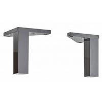 ZESTAW NÓG ZESTAW NÓG - szary, Basics, tworzywo sztuczne (2,5/10/2,5cm) - Xora