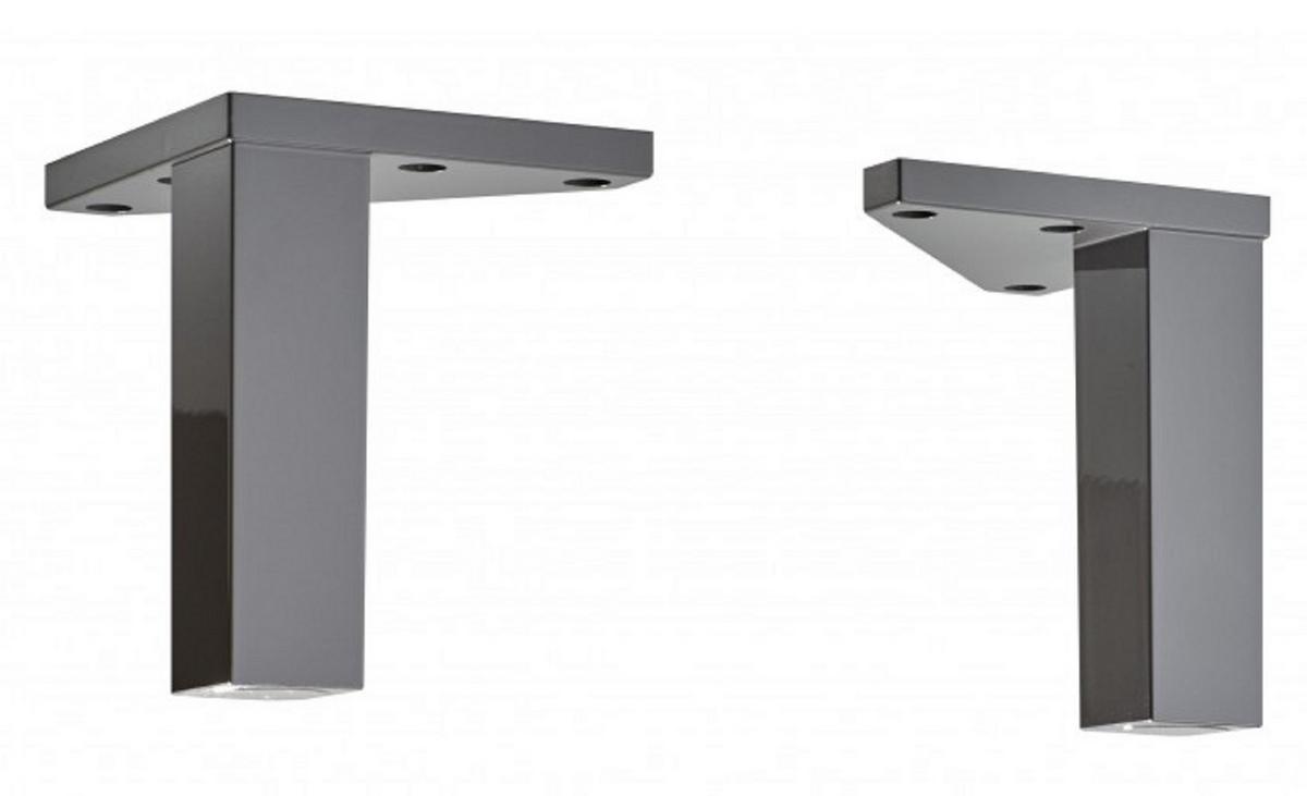 ZESTAW NÓG ZESTAW NÓG - szary, Basics, tworzywo sztuczne (2,5/10/2,5cm) - Xora