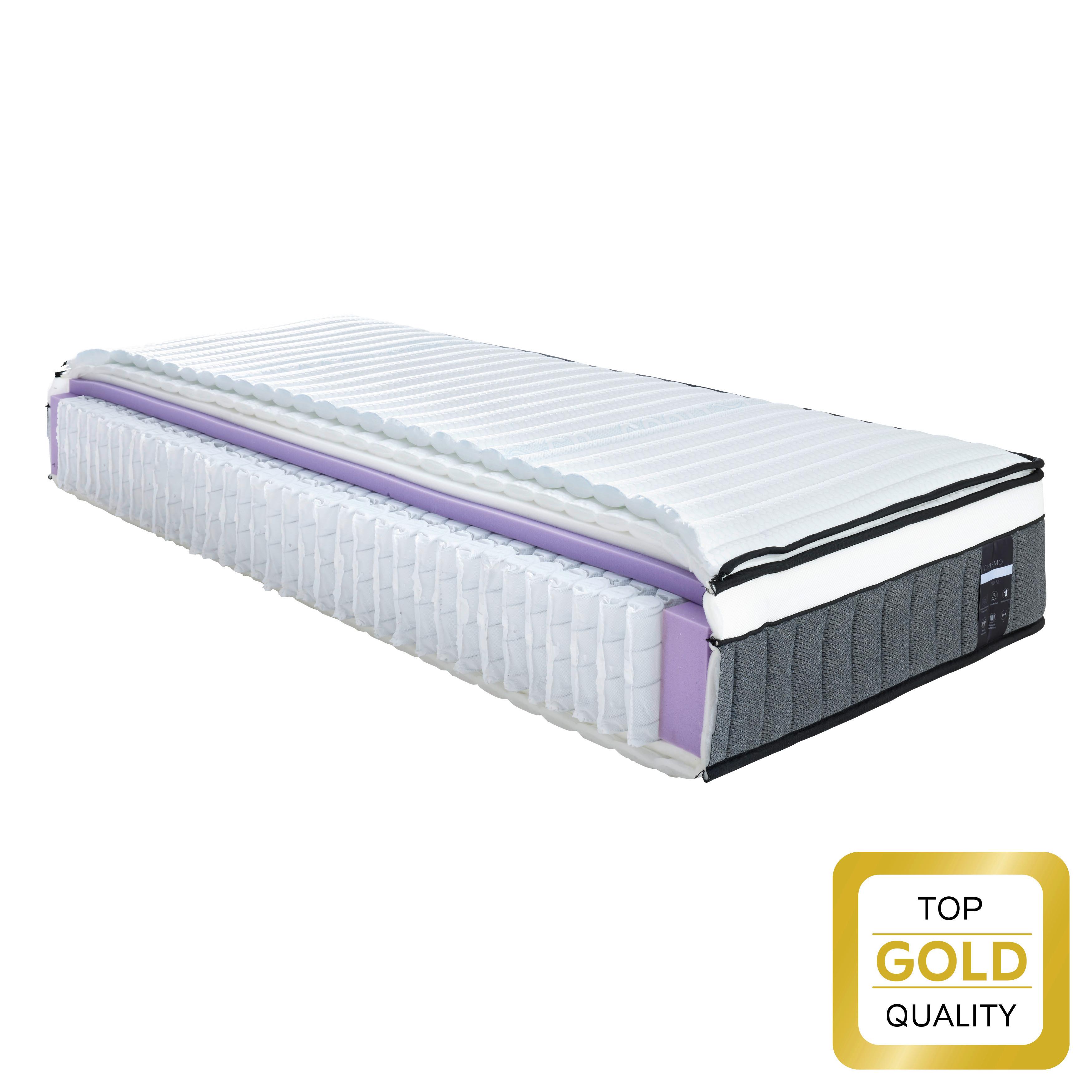 Taschenfederkernmatratze Thermo Adapt H4 ca. 180x200cm - Weiss, Textil (180/200cm) - Premium Living