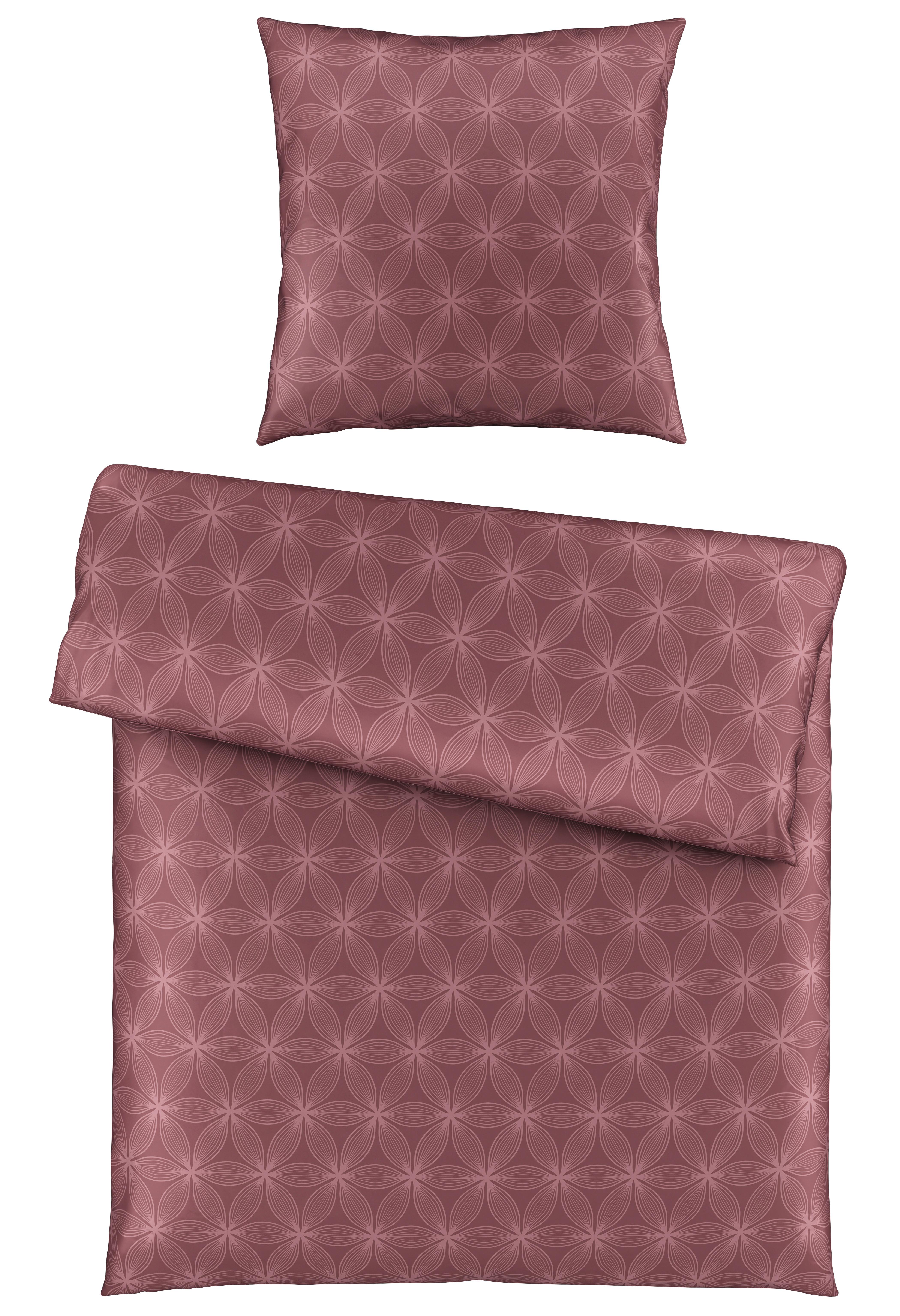 Bettwäsche Alex Design in Beere ca. 135x200cm - Beere, MODERN, Textil (135/200cm) - Premium Living