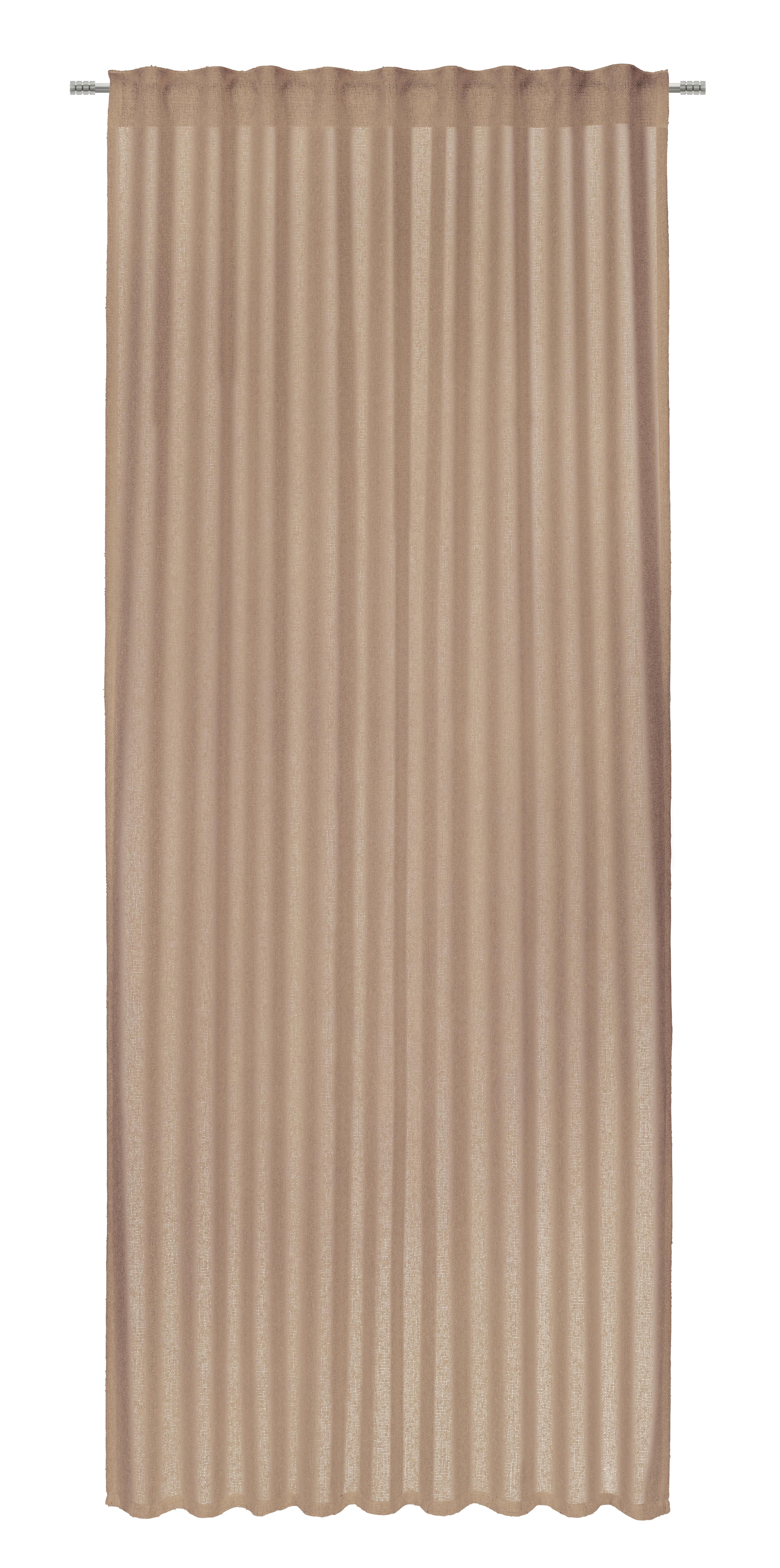 Fertigvorhang Jonna Taupe ca. 135x245cm - Taupe, Lifestyle, Textil (135/245cm) - Premium Living