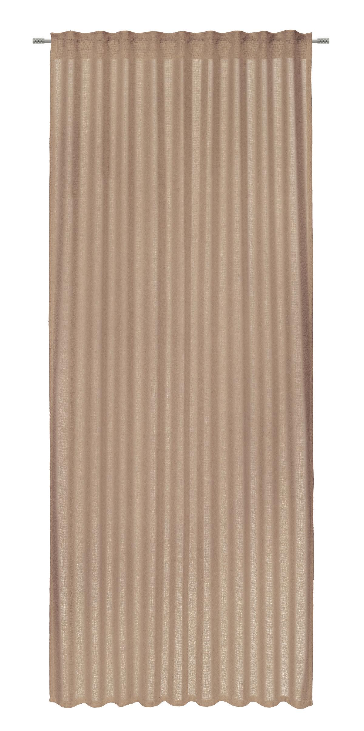 Fertigvorhang Jonna Taupe ca. 135x245cm - Taupe, LIFESTYLE, Textil (135/245cm) - Premium Living