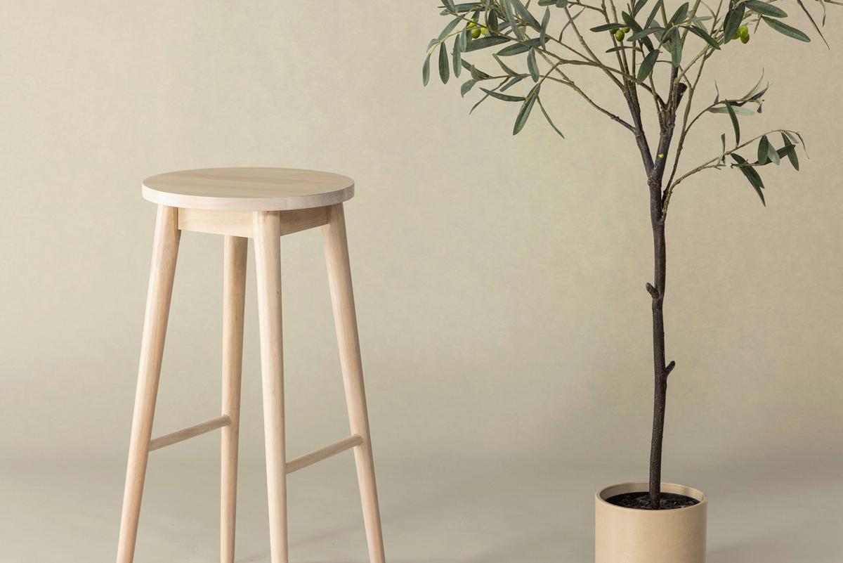 BARHOCKER-SET MOLLÖSAND - Weiß, Design, Holz (36/75/36cm) - Livetastic