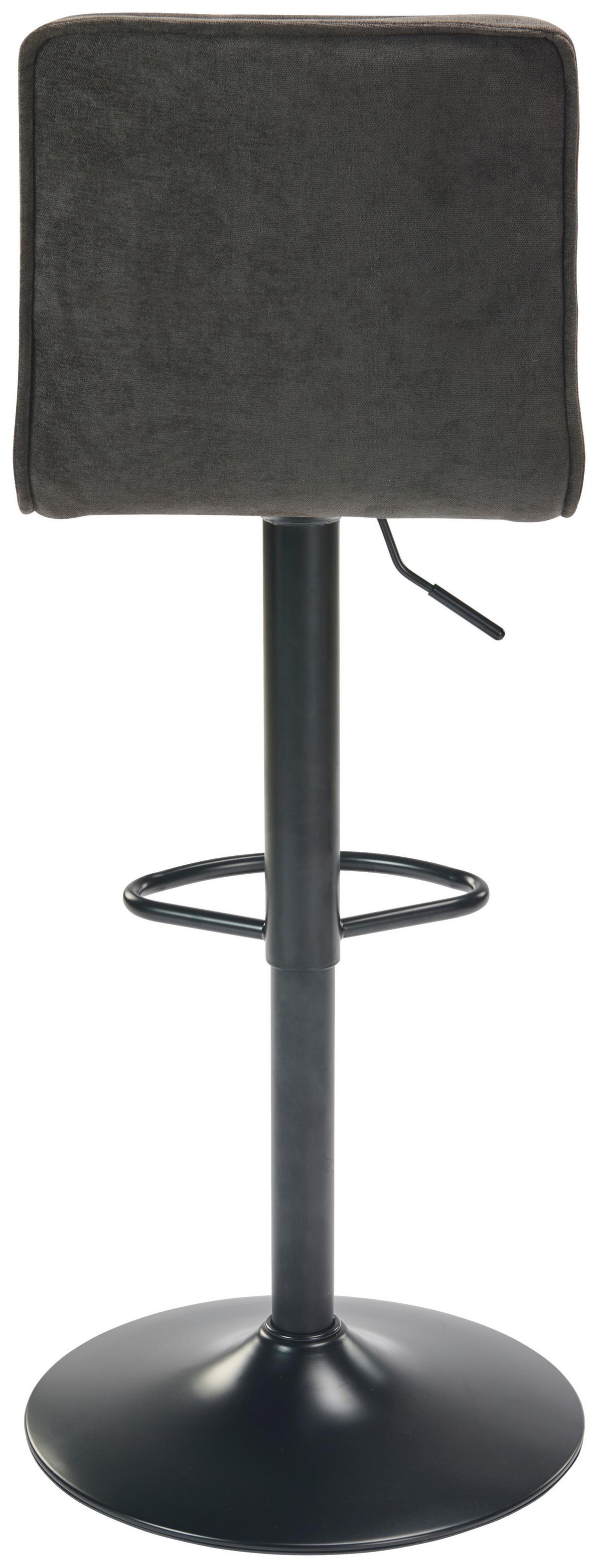 Barski Stol Ben, Siva - črna, Moderno, kovina/tekstil (40/94-114cm) - Mömax