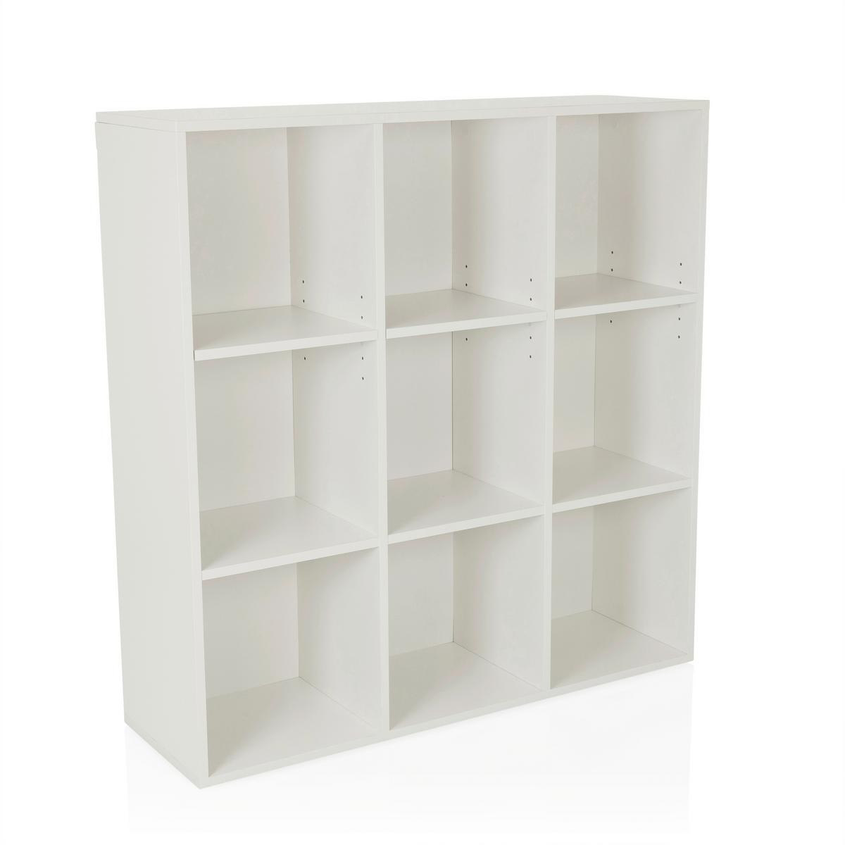 Regal Bjorke, Bela - bela, Moderno, leseni material (97,5/100/30cm) - MID.YOU