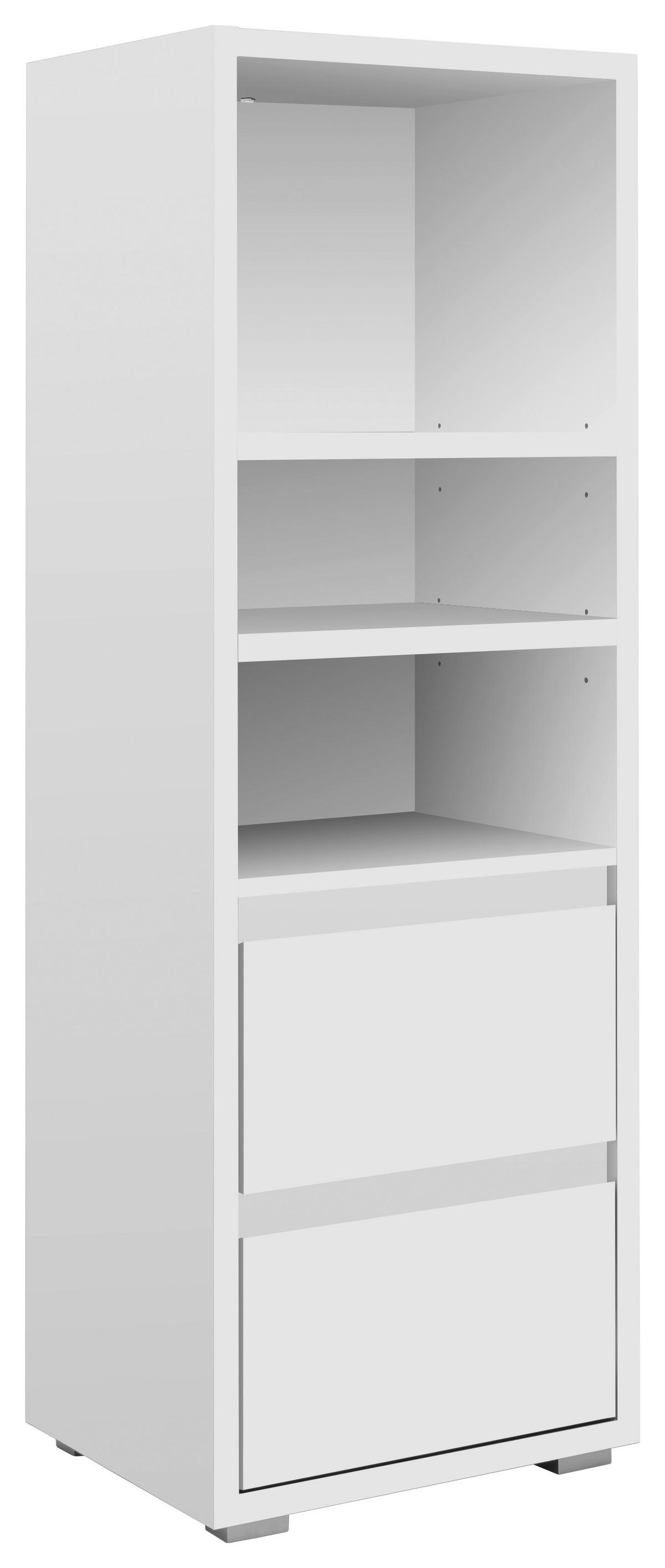 Arhivska Omara Image 22, Bela - srebrne barve/bela, Konvencionalno, leseni material (45/131/37cm) - MID.YOU