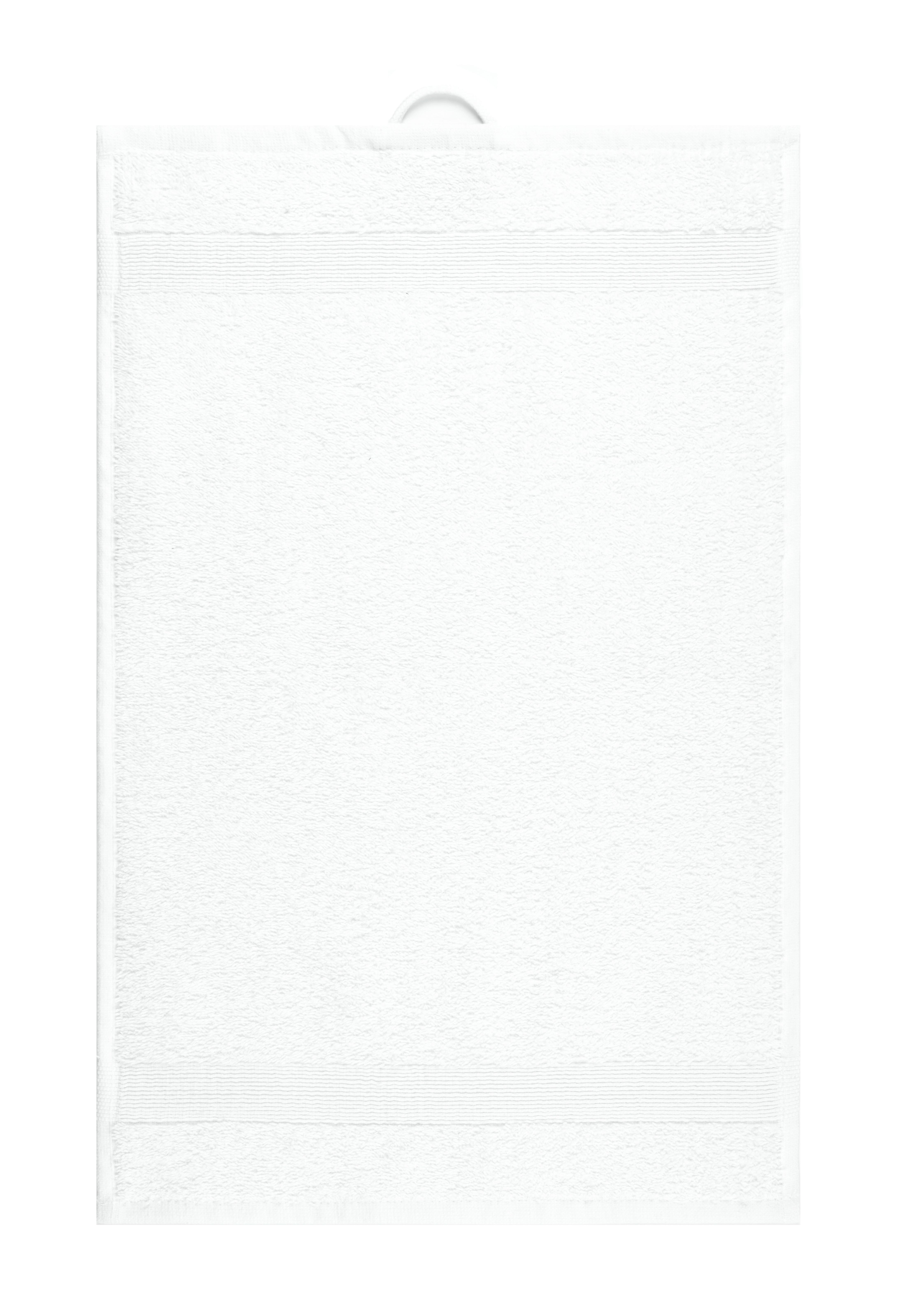 Gästehandtuch Silke Weiß ca. 30x50cm 2er Set - Weiß, Textil (30/50cm)