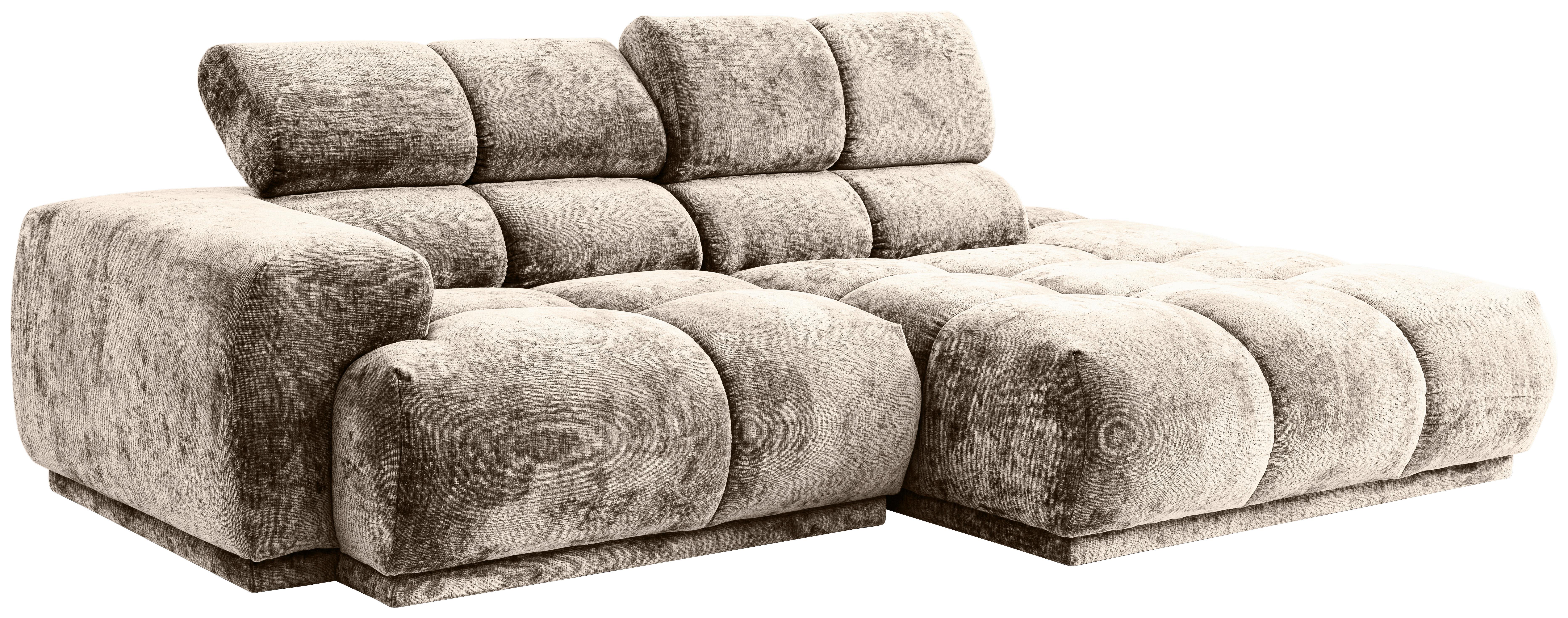 NAROŻNIK CHANI - taupe, Modern, tkanina (239/150cm) - MID.YOU