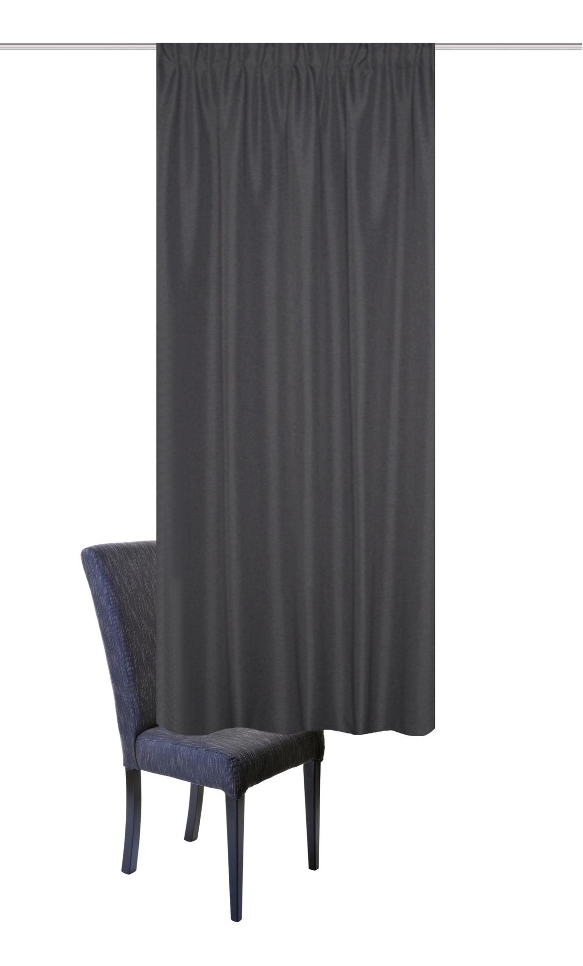 Wärmeschutzvorhang Eskimo Grau ca. 135x175cm - Grau, Basics, Textil (135/175cm) - Schmidt W. Gmbh