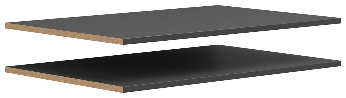 Raft detașabil MULTI - grafit, Modern, material pe bază de lemn (77/3/48cm) - Modern Living