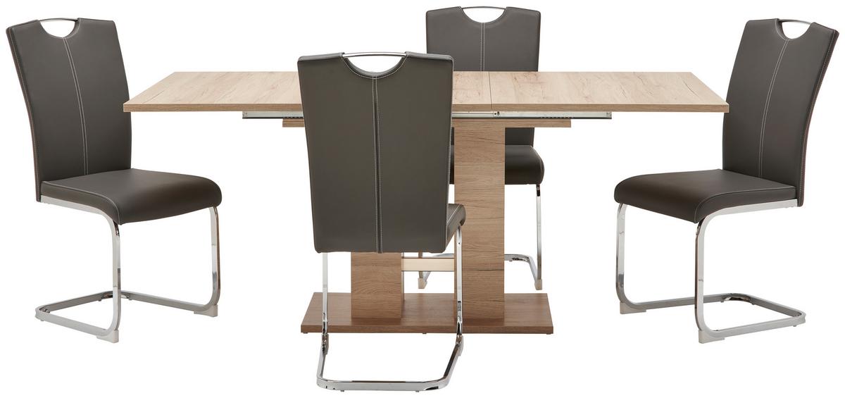 Raztegljiva Miza Helena, Barva Hrasta, 140-220 X 90 Cm - barve hrasta, Konvencionalno, leseni material (140-220/76/90cm) - Mömax