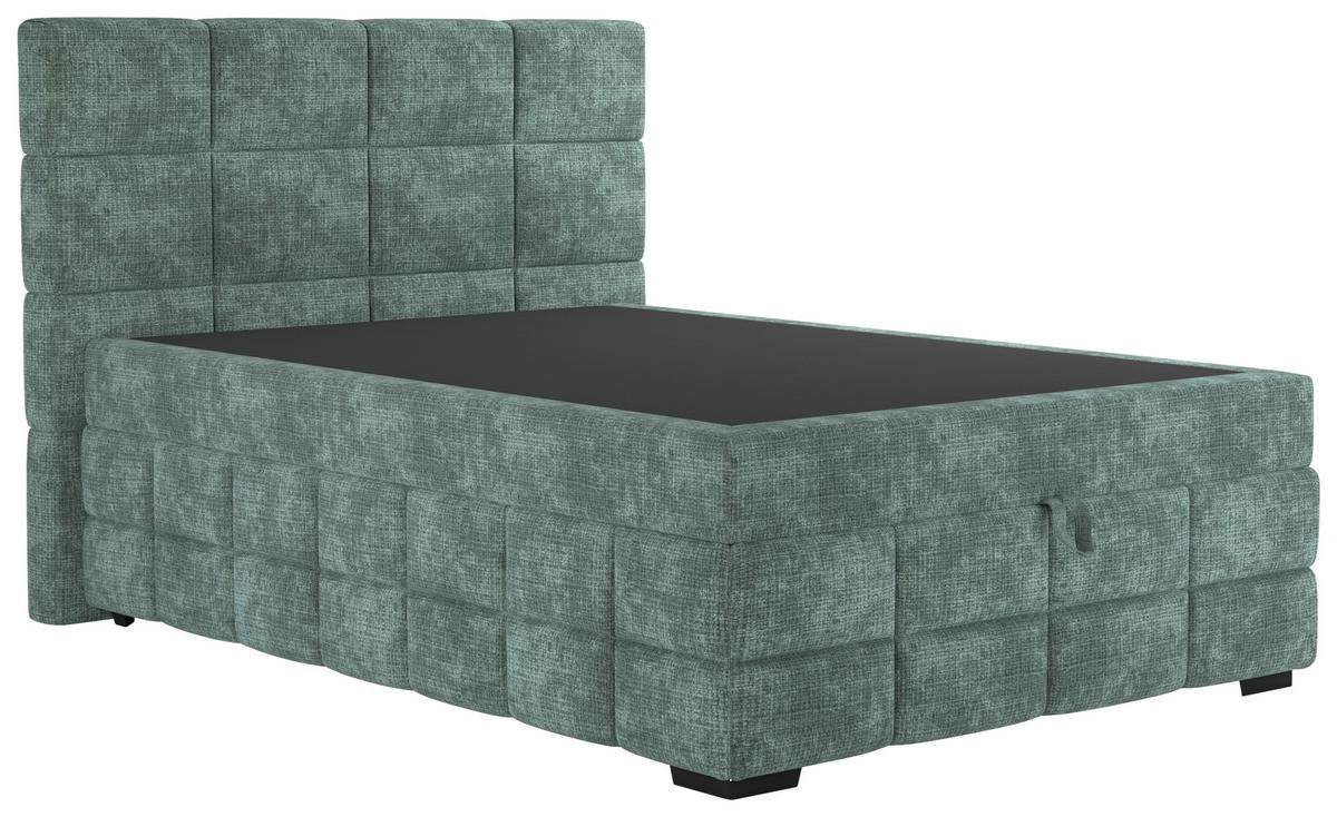 PAT BOX VEGA - verde, Trend, lemn/textil (140/200cm) - Modern Living