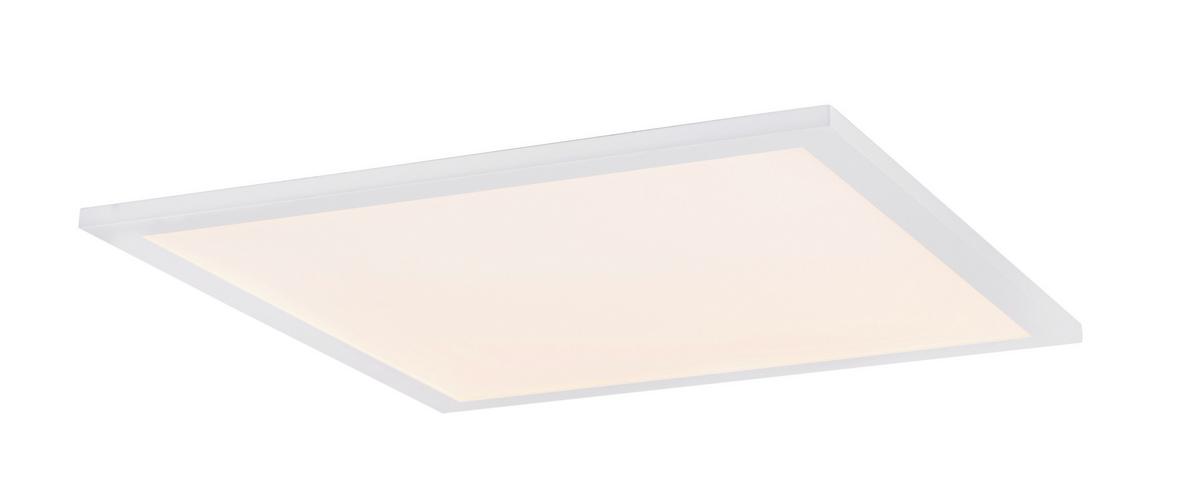 LED-Deckenleuchte Rosi Opal/Weiß max. 30 Watt - Opal/Weiß, Basics, Kunststoff/Metall (45/45/5cm) - Globo