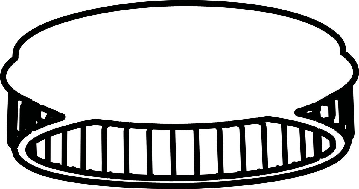 LED Mennyezeti Lámpa Circolo Cage 54216-1bk - fekete/fehér, Basics, műanyag/fém (60/17,5cm)