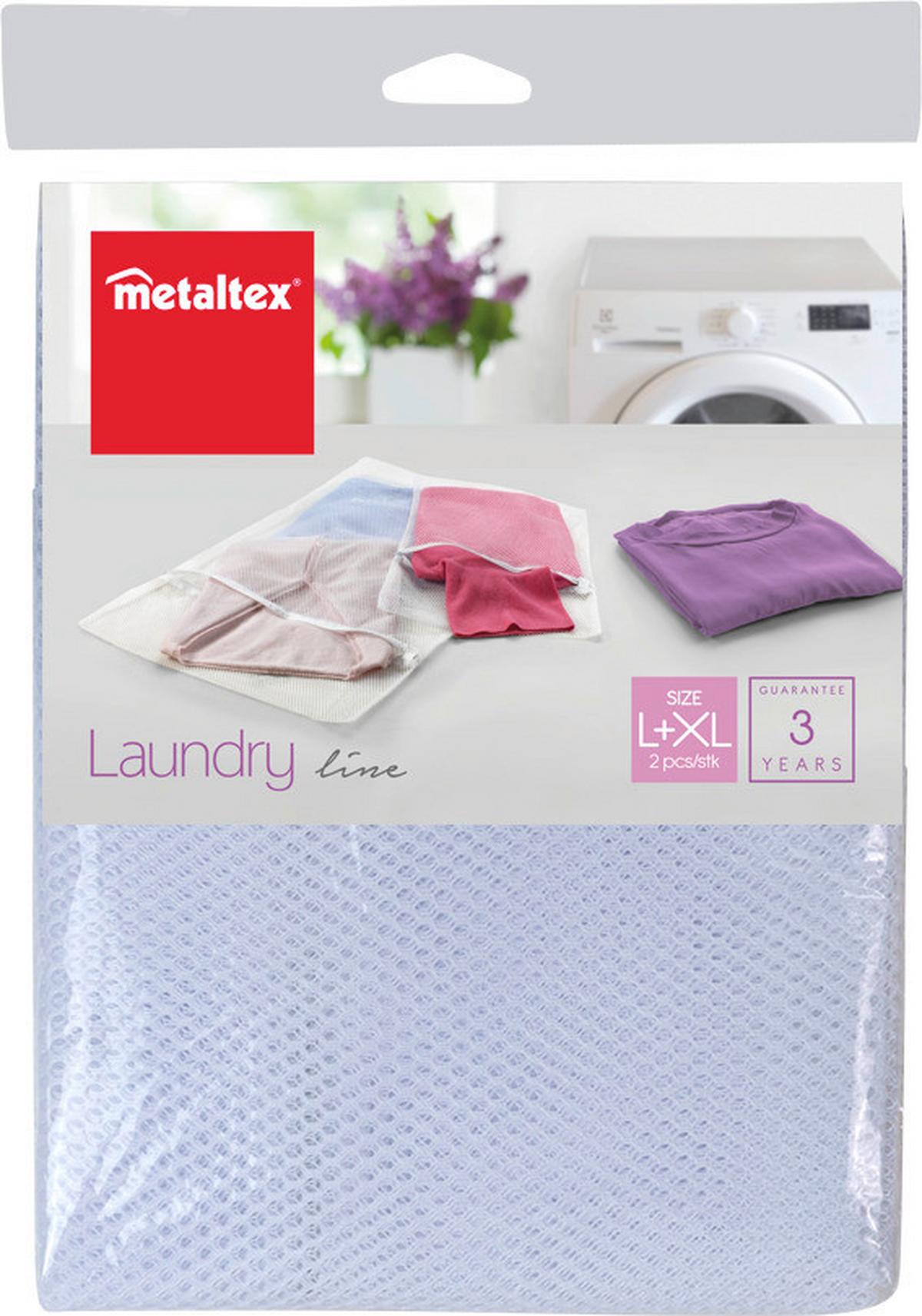 Mosóháló 2db-Os Laundry - fehér, textil - Metaltex