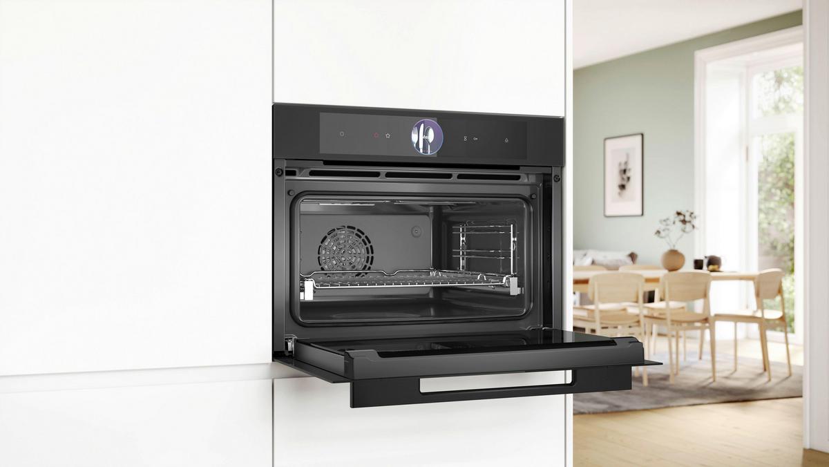 Dampfbackofen CSG936AM1 Schwarz matt - Schwarz, MODERN, Glas/Metall (59,4/45,5/54,8cm) - Bosch