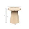 Beistelltisch Jens Naturfarben - naturfärgad, Modern, trämaterial/trä (45/50cm) - Premium Living