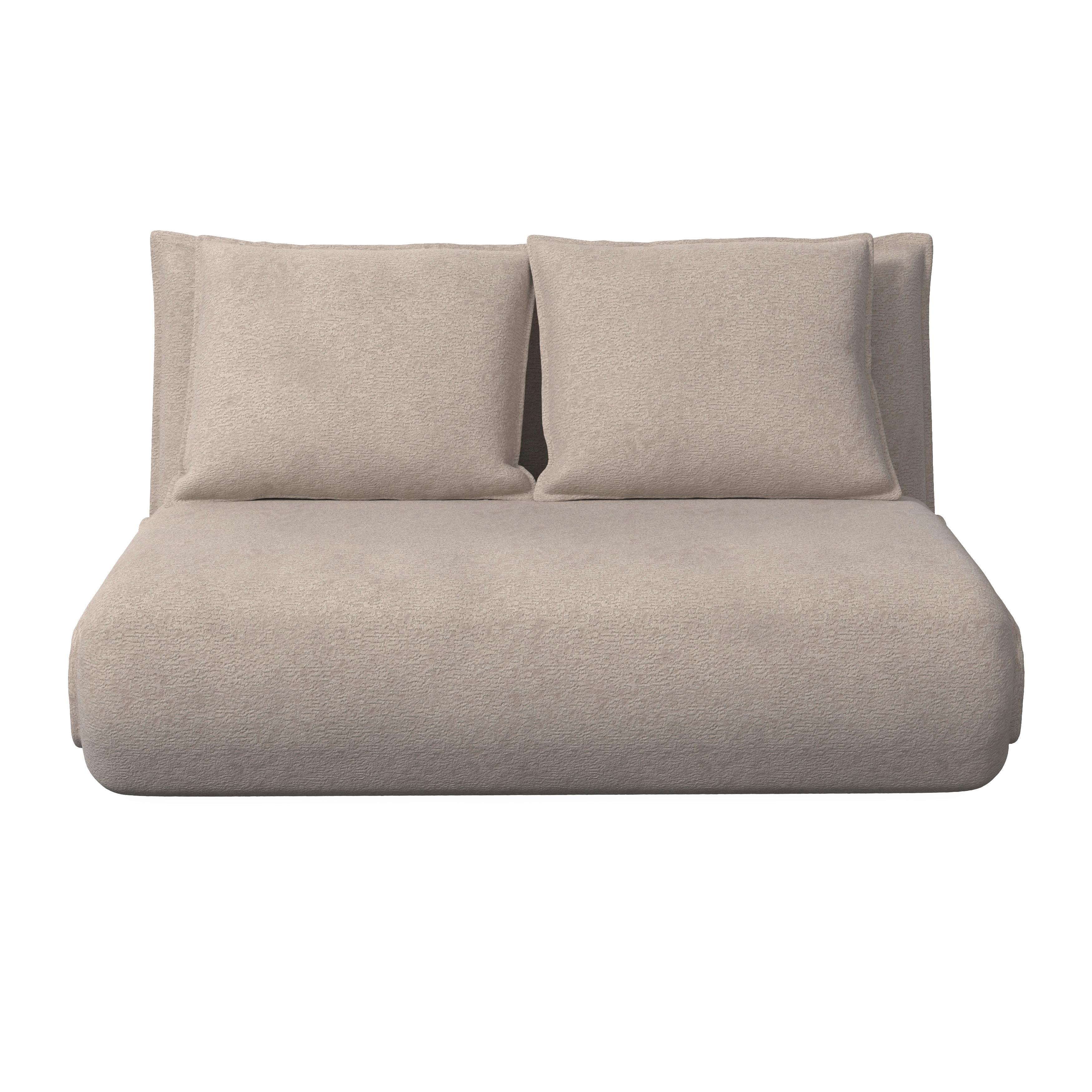 BÄDDSOFFA MACY - beige, Modern, metall/textil (141/68/87cm) - Bessagi Home