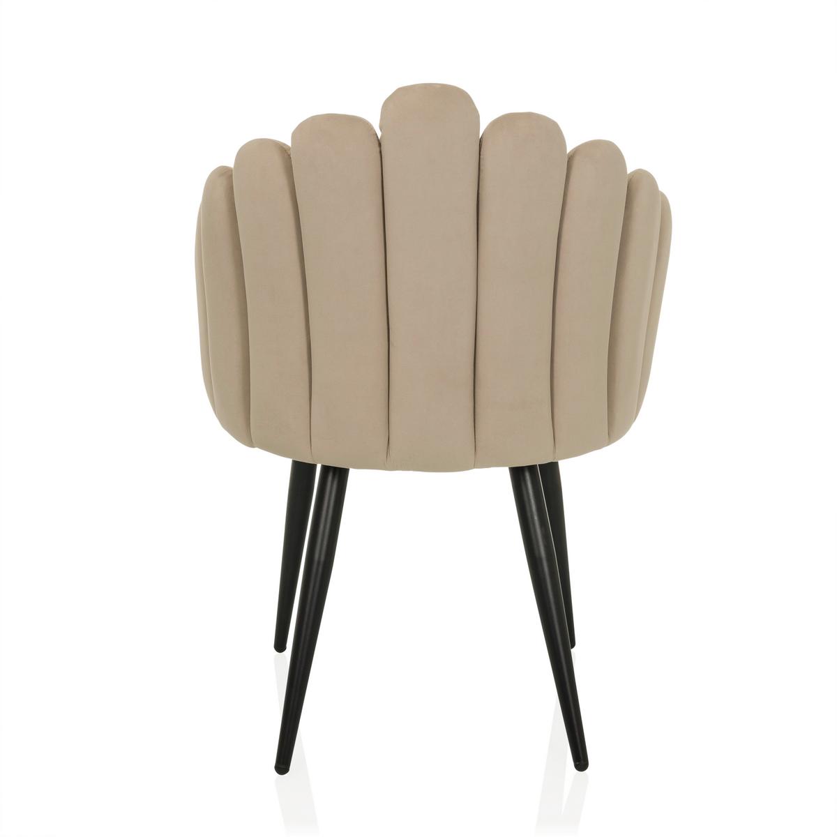 Nalsanjač Scallore, Bež - črna/bež, Moderno, kovina/tekstil (63/84/56cm) - MID.YOU