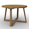AUSZIEHTISCH MILEY - Eichefarben, MODERN, Holz (120-160/120/76cm) - Bessagi Home