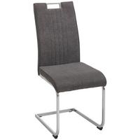 Nihajni Stol Katja, Siva - barve kroma/siva, Moderno, kovina/tekstil (42/98/56cm) - Mömax