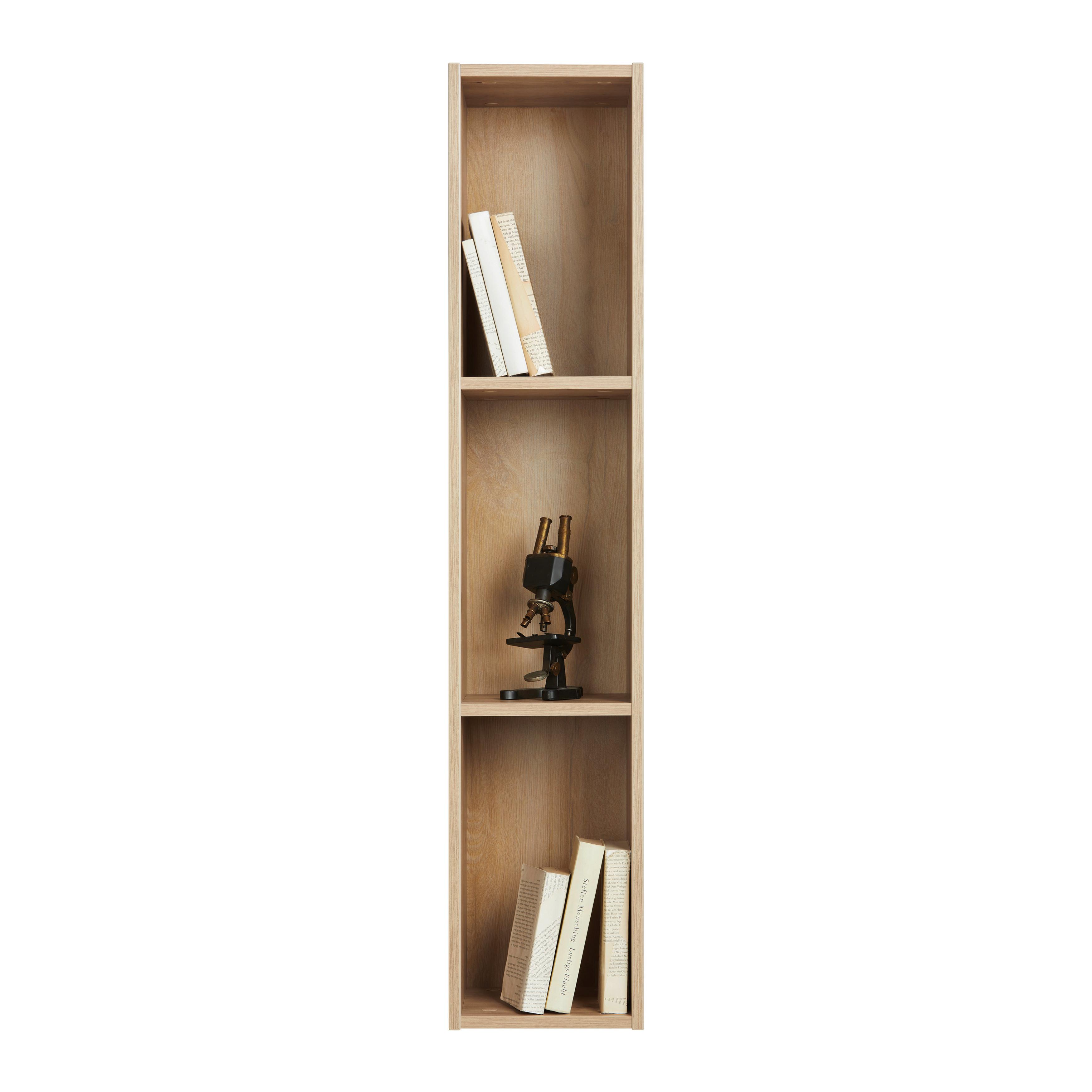 Etajeră de perete WIDE - stejar Artisan, Modern, material pe bază de lemn (123/25/30cm) - Modern Living