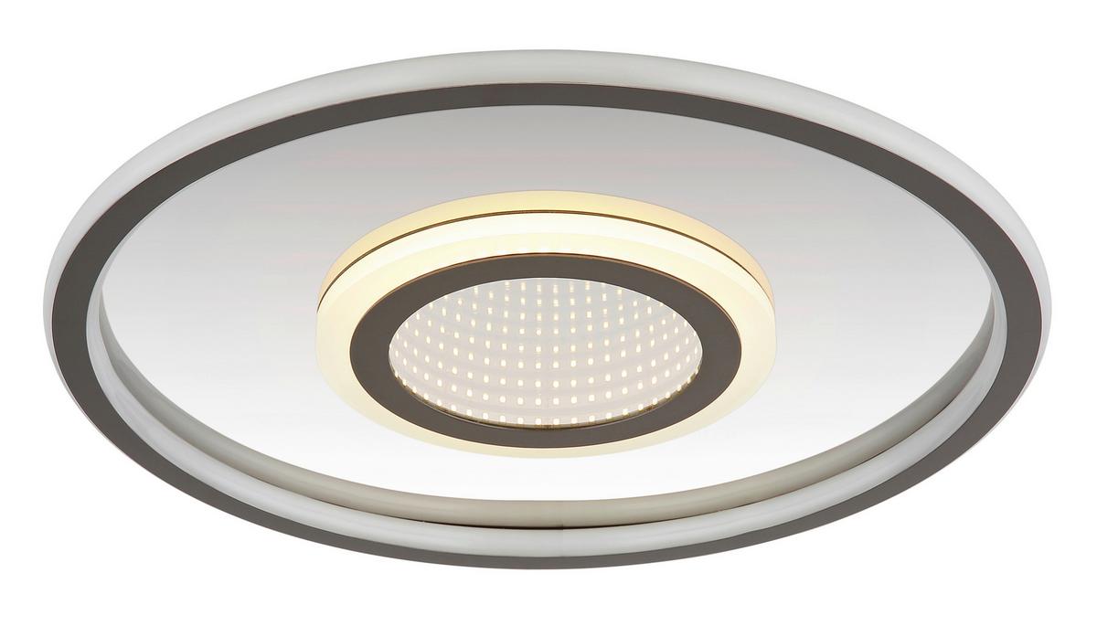 Led Mennyezeti Lámpa 48556-40 - fehér/szürke, Konventionell, műanyag/fém (43,2/5cm) - Globo